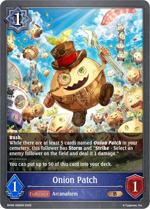 Onion Patch (BP09-058EN) [Duet of Dawn and Dusk] - Bushiroad - Card Brawlers | Quebec | Canada |