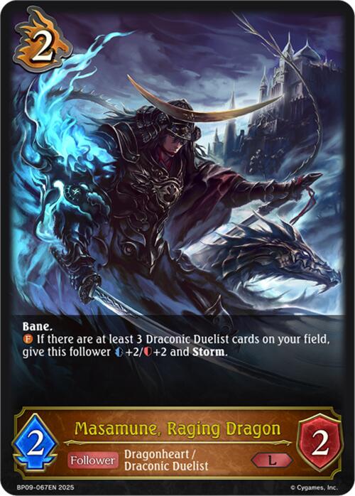 Masamune, Raging Dragon (BP09-067EN) [Duet of Dawn and Dusk] - Bushiroad - Card Brawlers | Quebec | Canada |