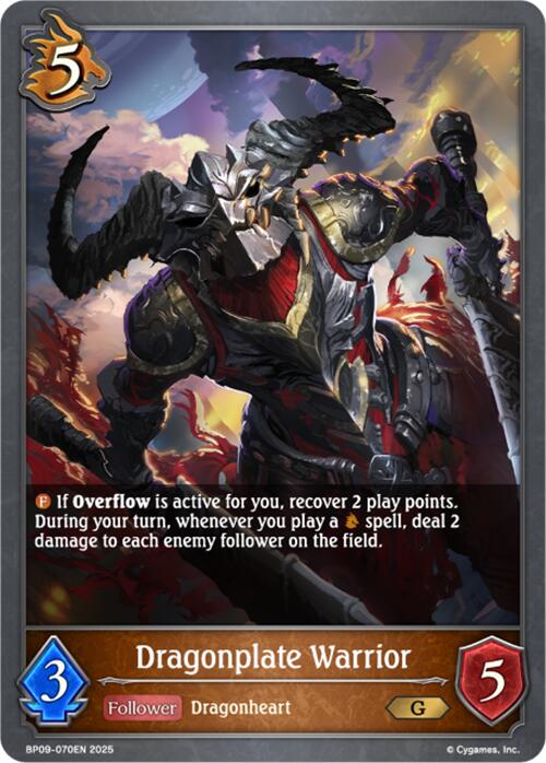 Dragonplate Warrior (BP09-070EN) [Duet of Dawn and Dusk] - Bushiroad - Card Brawlers | Quebec | Canada |