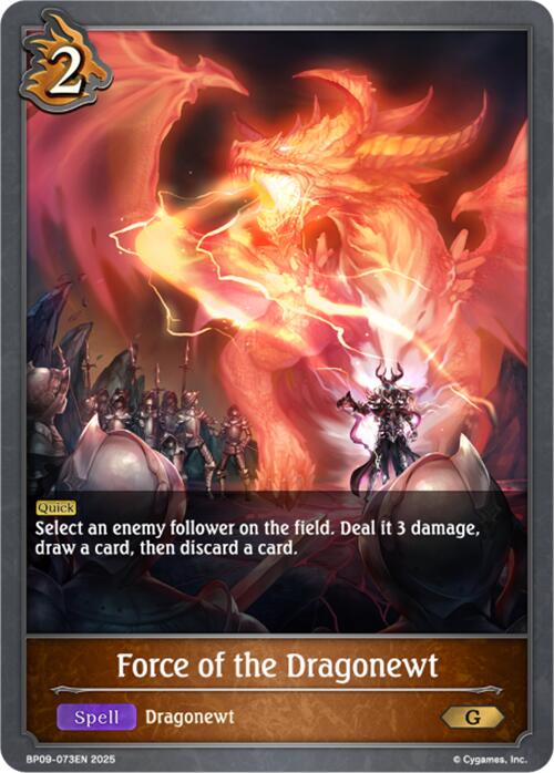 Force of the Dragonewt (BP09-073EN) [Duet of Dawn and Dusk] - Bushiroad - Card Brawlers | Quebec | Canada |