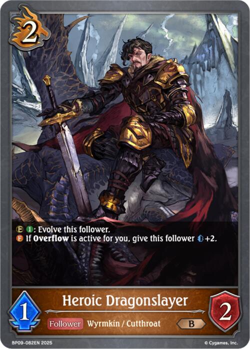 Heroic Dragonslayer (BP09-082EN) [Duet of Dawn and Dusk] - Bushiroad - Card Brawlers | Quebec | Canada |