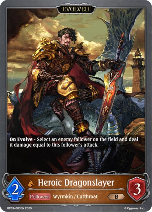 Heroic Dragonslayer (Evolved) (BP09-083EN) [Duet of Dawn and Dusk] - Bushiroad - Card Brawlers | Quebec | Canada |