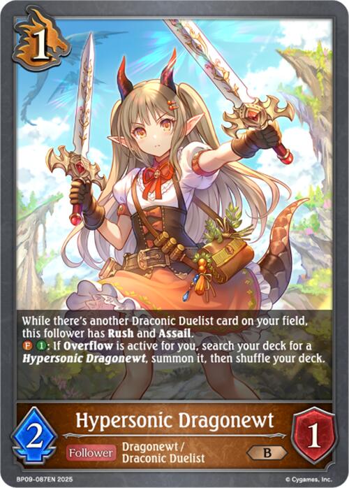 Hypersonic Dragonewt (BP09-087EN) [Duet of Dawn and Dusk] - Bushiroad - Card Brawlers | Quebec | Canada |
