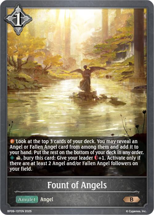Fount of Angels (BP09-137EN) [Duet of Dawn and Dusk] - Bushiroad - Card Brawlers | Quebec | Canada |