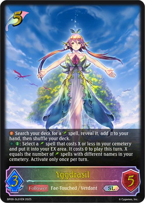 Yggdrasil (SL) (BP09-SL01EN) [Duet of Dawn and Dusk] - Bushiroad - Card Brawlers | Quebec | Canada |