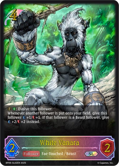 White Vanara (SL) (BP09-SL02EN) [Duet of Dawn and Dusk] - Bushiroad - Card Brawlers | Quebec | Canada |