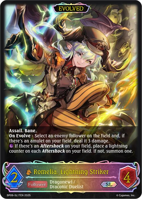 Romelia, Lightning Striker (Evolved) (SL) (BP09-SL17EN) [Duet of Dawn and Dusk] - Bushiroad - Card Brawlers | Quebec | Canada |