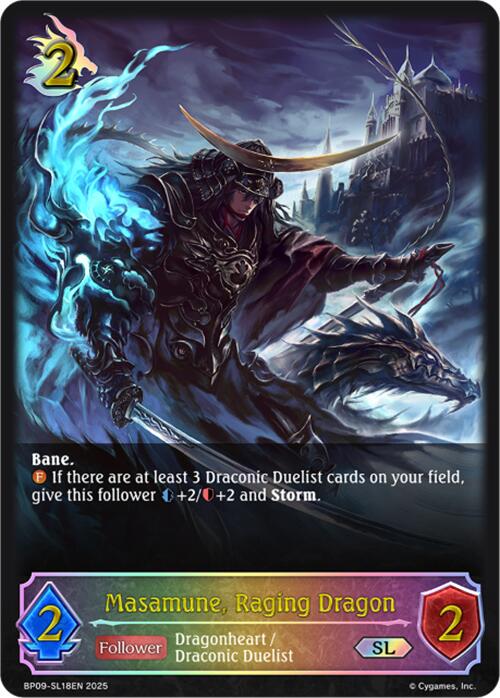 Masamune, Raging Dragon (SL) (BP09-SL18EN) [Duet of Dawn and Dusk] - Bushiroad - Card Brawlers | Quebec | Canada |