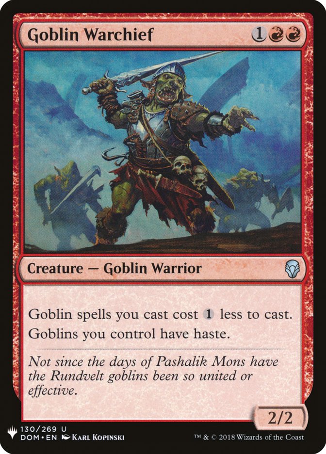 Goblin Warchief [The List] - Magic: The Gathering - Card Brawlers | Quebec | Canada |