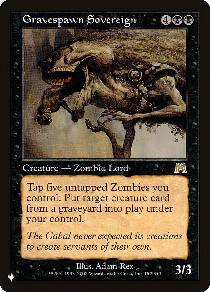 Gravespawn Sovereign [The List] - Magic: The Gathering - Card Brawlers | Quebec | Canada |
