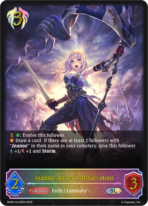 Jeanne, Beacon of Salvation (SL) (BP09-SL22EN) [Duet of Dawn and Dusk] - Bushiroad - Card Brawlers | Quebec | Canada |