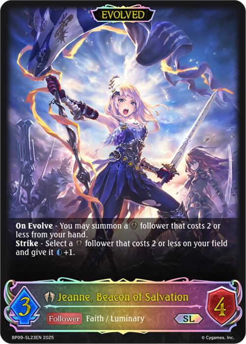 Jeanne, Beacon of Salvation (Evolved) (SL) (BP09-SL23EN) [Duet of Dawn and Dusk] - Bushiroad - Card Brawlers | Quebec | Canada |