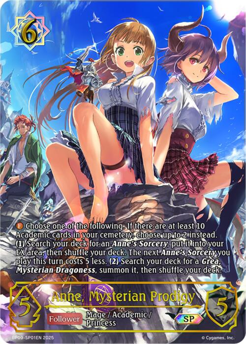 Anne, Mysterian Prodigy (SP) (BP09-SP01EN) [Duet of Dawn and Dusk] - Bushiroad - Card Brawlers | Quebec | Canada |