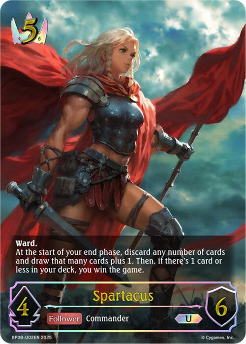 Spartacus (U) (BP09-U02EN) [Duet of Dawn and Dusk] - Bushiroad - Card Brawlers | Quebec | Canada |