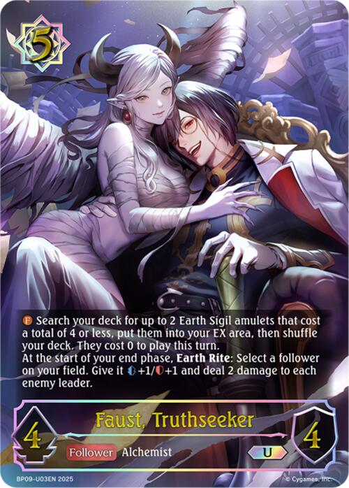 Faust, Truthseeker (U) (BP09-U03EN) [Duet of Dawn and Dusk] - Bushiroad - Card Brawlers | Quebec | Canada |
