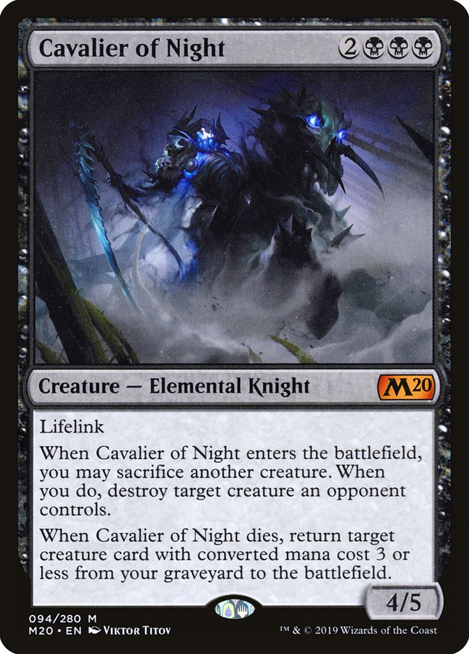 Cavalier of Night [Core Set 2020] - Magic: The Gathering - Card Brawlers | Quebec | Canada |