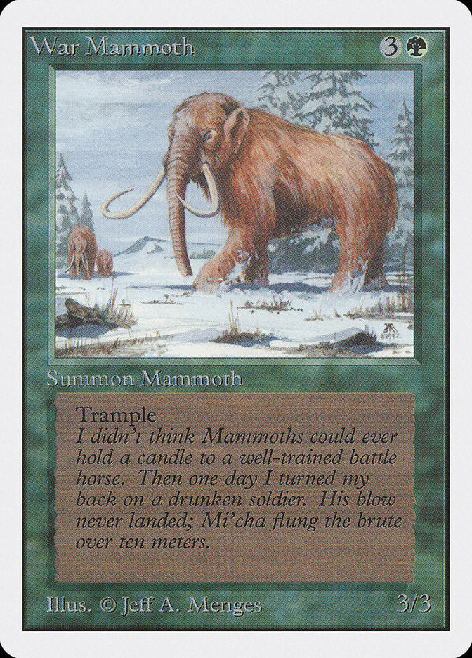 War Mammoth [Unlimited Edition] - Magic: The Gathering - Card Brawlers | Quebec | Canada |
