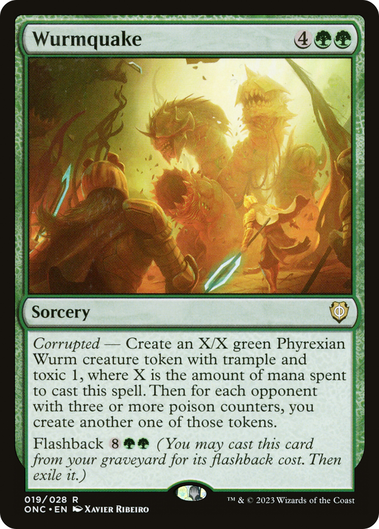Wurmquake [Phyrexia: All Will Be One Commander] - Magic: The Gathering - Card Brawlers | Quebec | Canada |