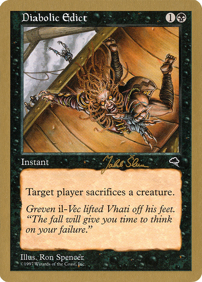 Diabolic Edict (Jakub Slemr) [World Championship Decks 1999] - Magic: The Gathering - Card Brawlers | Quebec | Canada |