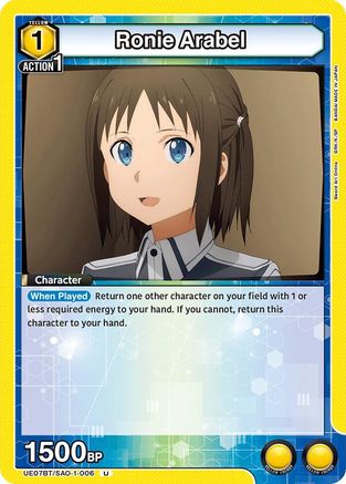 Ronie Arabel (UE07BT/SAO-1-006) - UE07BT Sword Art Online