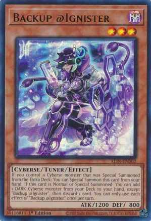 Backup @Ignister [ALIN-EN002] Ultra Rare - Yu-Gi-Oh! - Card Brawlers | Quebec | Canada |