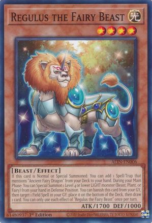 Regulus the Fairy Beast [ALIN-EN006] Common - Yu-Gi-Oh! - Card Brawlers | Quebec | Canada |