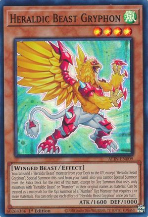 Heraldic Beast Gryphon [ALIN-EN009] Super Rare - Yu-Gi-Oh! - Card Brawlers | Quebec | Canada |