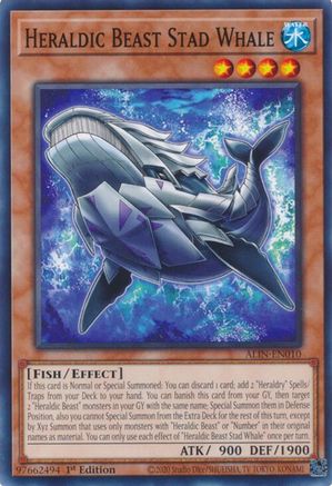 Heraldic Beast Stad Whale [ALIN-EN010] Common - Yu-Gi-Oh! - Card Brawlers | Quebec | Canada |