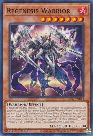 Regenesis Warrior [ALIN-EN013] Common - Yu-Gi-Oh! - Card Brawlers | Quebec | Canada |