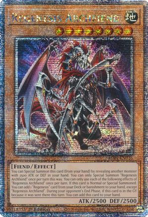 Regenesis Archfiend [ALIN-EN016] Quarter Century Secret Rare - Yu-Gi-Oh! - Card Brawlers | Quebec | Canada |