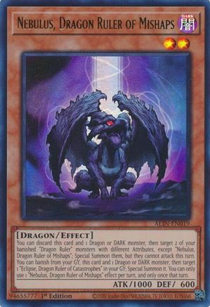 Nebulus, Dragon Ruler of Mishaps [ALIN-EN019] Ultra Rare - Yu-Gi-Oh! - Card Brawlers | Quebec | Canada |