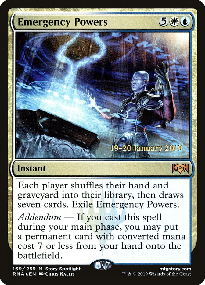 Emergency Powers [Ravnica Allegiance Prerelease Promos] - Magic: The Gathering - Card Brawlers | Quebec | Canada |