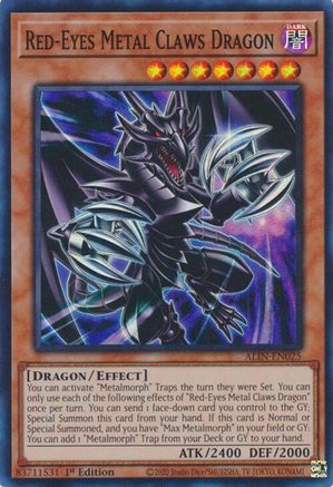 Red-Eyes Metal Claws Dragon [ALIN-EN025] Super Rare - Yu-Gi-Oh! - Card Brawlers | Quebec | Canada |
