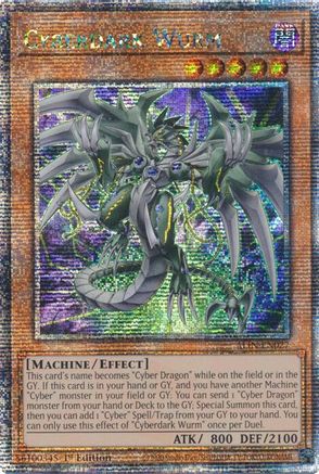 Cyberdark Wurm [ALIN-EN027] Quarter Century Secret Rare - Yu-Gi-Oh! - Card Brawlers | Quebec | Canada |