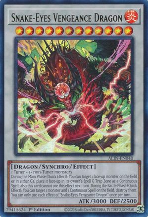 Snake-Eyes Vengeance Dragon [ALIN-EN040] Ultra Rare - Yu-Gi-Oh! - Card Brawlers | Quebec | Canada |