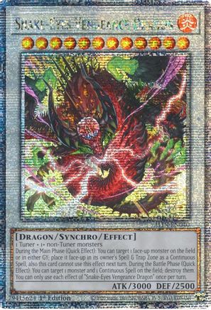 Snake-Eyes Vengeance Dragon [ALIN-EN040] Quarter Century Secret Rare - Yu-Gi-Oh! - Card Brawlers | Quebec | Canada |