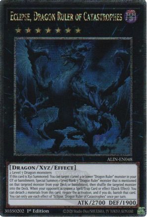 Eclipse, Dragon Ruler of Catastrophes [ALIN-EN048] Quarter Century Secret Rare - Yu-Gi-Oh! - Card Brawlers | Quebec | Canada |