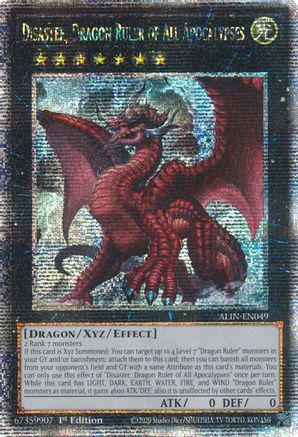 Disaster, Dragon Ruler of All Apocalypses [ALIN-EN049] Quarter Century Secret Rare - Yu-Gi-Oh! - Card Brawlers | Quebec | Canada |