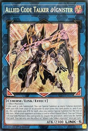 Allied Code Talker @Ignister [ALIN-EN051] Secret Rare - Yu-Gi-Oh! - Card Brawlers | Quebec | Canada |
