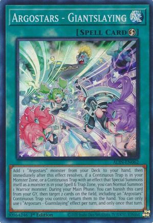 Argostars - Giantslaying [ALIN-EN062] Super Rare - Yu-Gi-Oh! - Card Brawlers | Quebec | Canada |