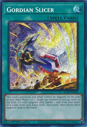 Gordian Slicer [ALIN-EN066] Secret Rare - Yu-Gi-Oh! - Card Brawlers | Quebec | Canada |