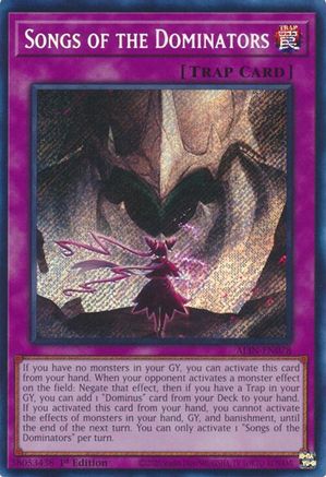 Songs of the Dominators [ALIN-EN078] Secret Rare - Yu-Gi-Oh! - Card Brawlers | Quebec | Canada |