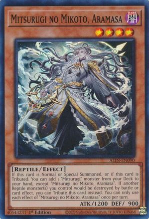 Mitsurugi no Mikoto, Aramasa [ALIN-EN090] Super Rare - Yu-Gi-Oh! - Card Brawlers | Quebec | Canada |