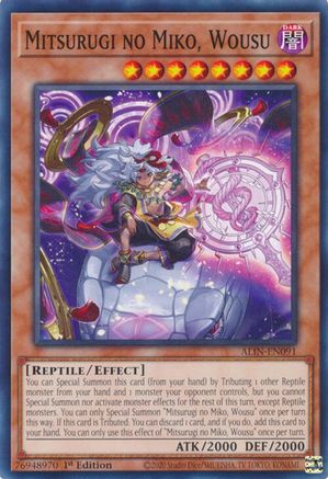 Mitsurugi no Miko, Wousu [ALIN-EN091] Common - Yu-Gi-Oh! - Card Brawlers | Quebec | Canada |
