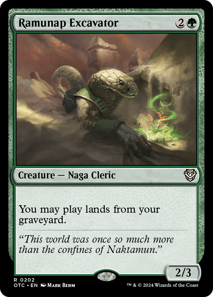 Ramunap Excavator [Outlaws of Thunder Junction Commander] - Magic: The Gathering - Card Brawlers | Quebec | Canada |