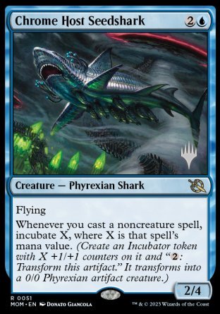 Chrome Host Seedshark (Promo Pack) [March of the Machine Promos] - Magic: The Gathering - Card Brawlers | Quebec | Canada |