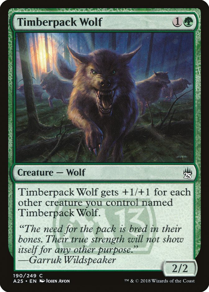 Timberpack Wolf [Masters 25] - Magic: The Gathering - Card Brawlers | Quebec | Canada |