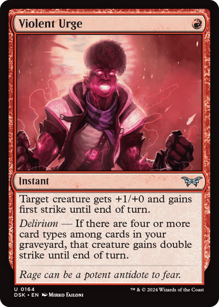 Violent Urge [Duskmourn: House of Horror] - Magic: The Gathering - Card Brawlers | Quebec | Canada |
