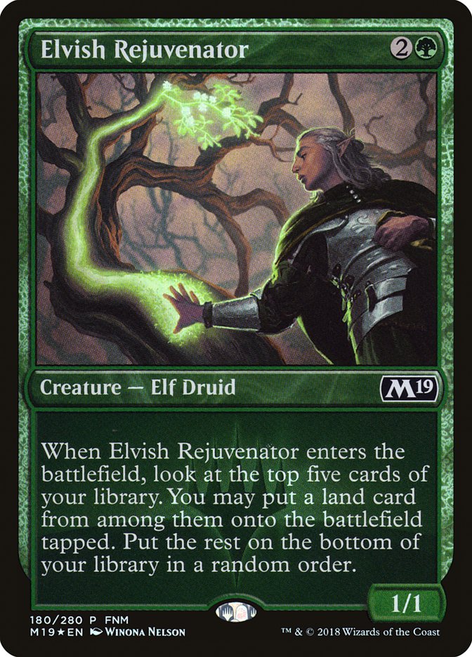 Elvish Rejuvenator (FNM) [Core Set 2019 Promos] - Magic: The Gathering - Card Brawlers | Quebec | Canada |