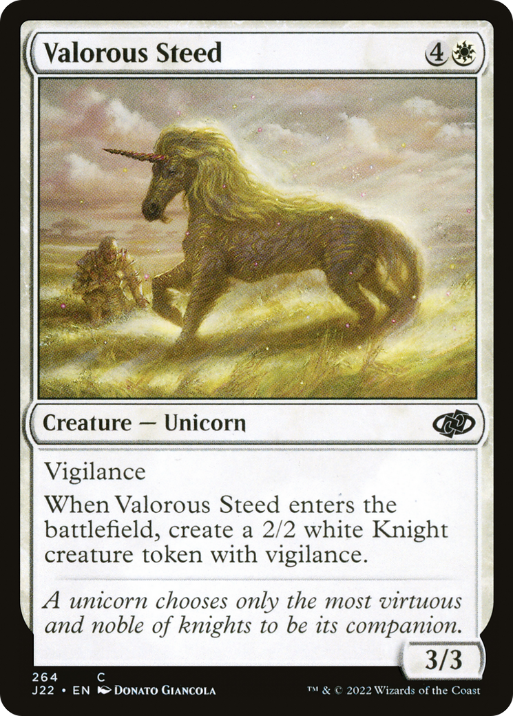Valorous Steed [Jumpstart 2022] - Magic: The Gathering - Card Brawlers | Quebec | Canada |